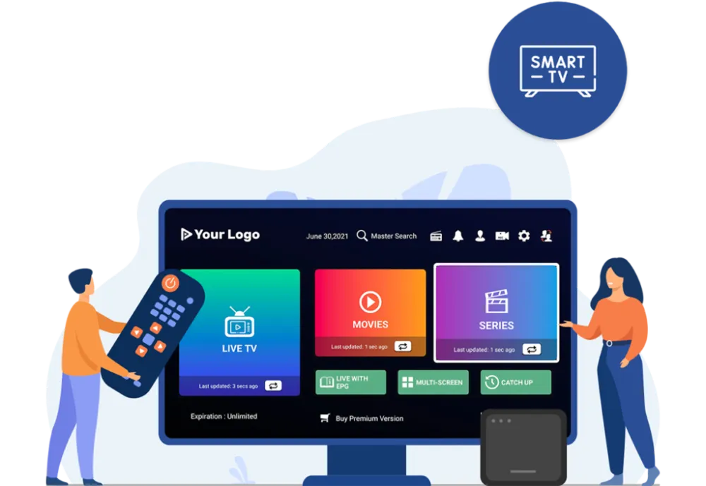 Installation IPTV sur Smart TV, box et smartphone